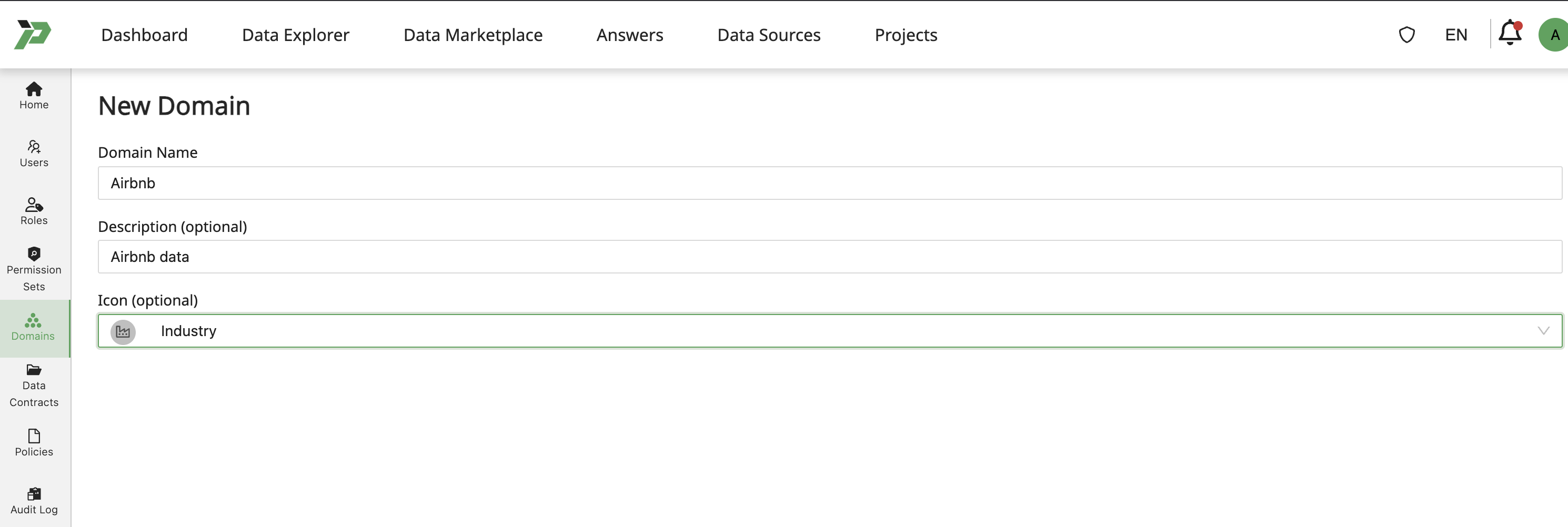 New Domain Interface